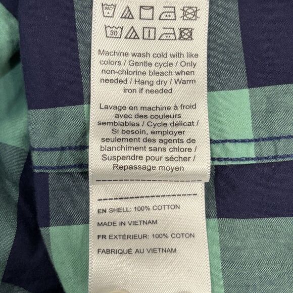 UNTUCKit Bonarda Shirt Men's Large Green Blue Plaid Bonarda Button Down Casual - Picture 9 of 9